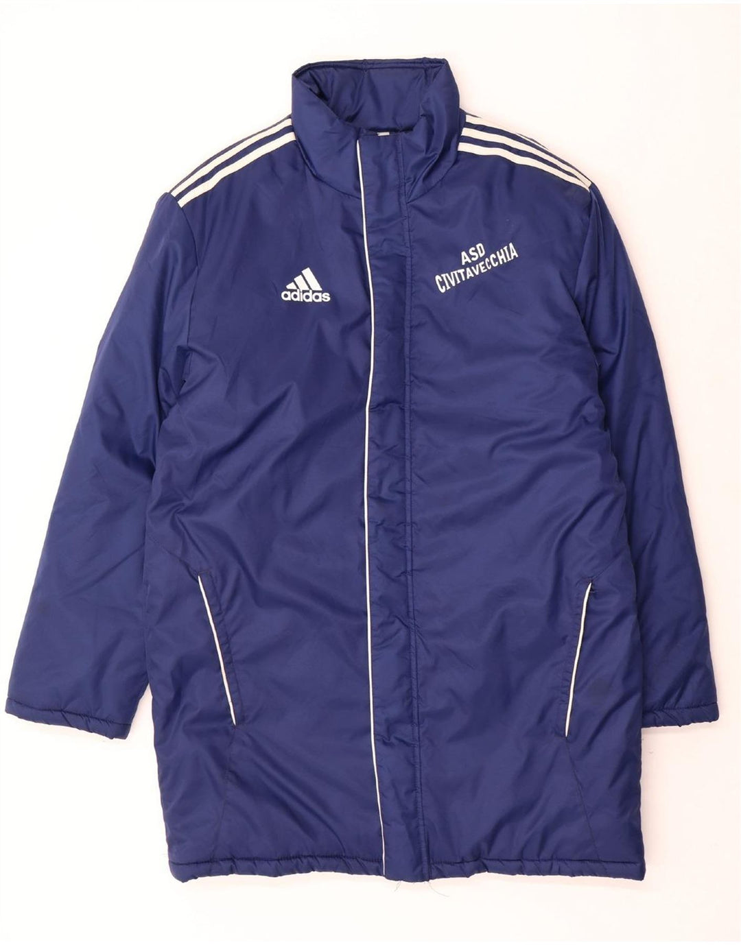ADIDAS Abrigo acolchado gráfico para hombre UK 38/40 Poliamida azul medio