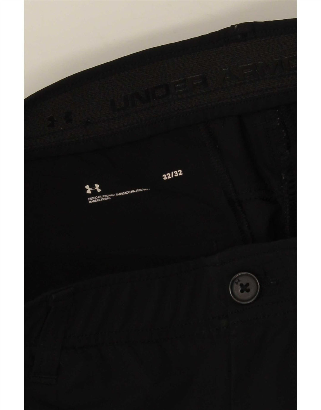 Under Armour Pantalón chino ajustado para hombre W32 L32 Negro