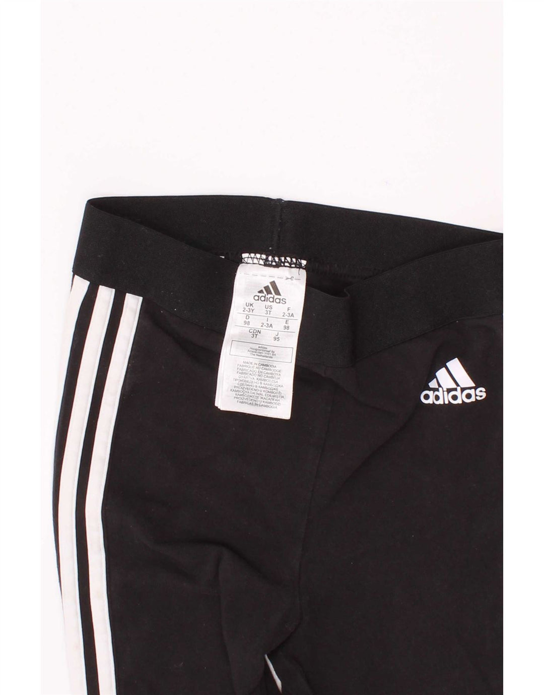 Leggings Adidas Niña 2-3 Años Negro Algodón
