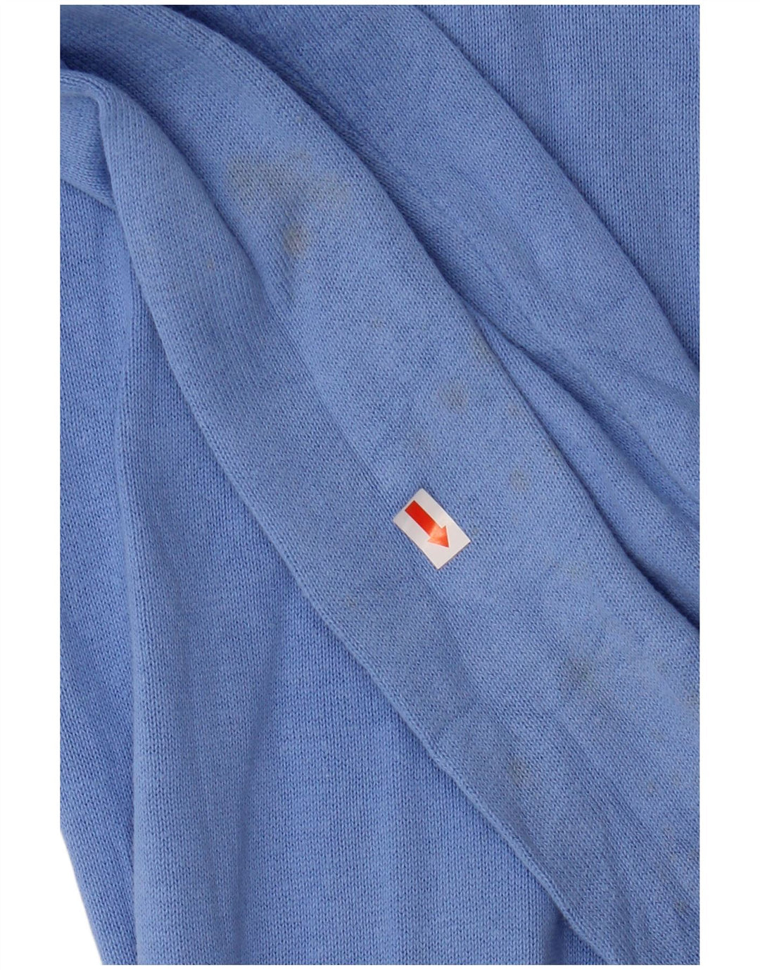 CREW CLOTHING Suéter tipo jersey con cuello y cremallera para hombre, algodón azul pequeño