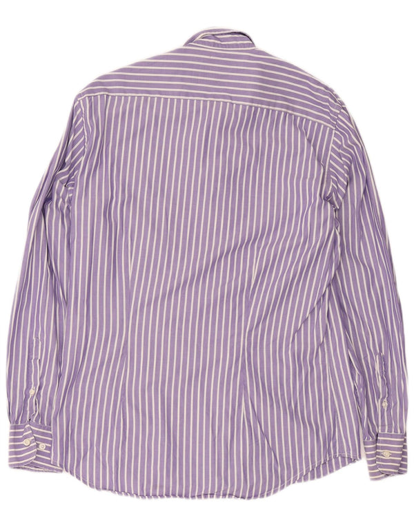 Camisa Fred Perry Slim Fit De Algodón A Rayas Púrpura Grande Para Hombre