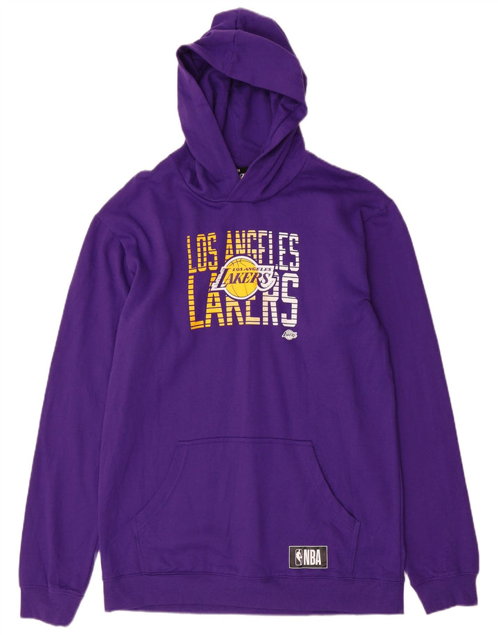 NBA Boys Los Angeles Lakers Graphic Sudadera con capucha Jersey 15-16 años Púrpura