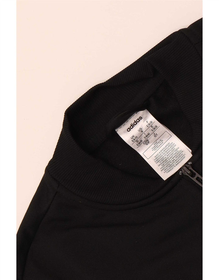 Adidas - Chaqueta de chándal para mujer, talla 8/10, poliéster negro pequeño