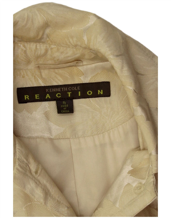 Kenneth Cole Abrigo para mujer Reino Unido 10 Pequeño Algodón floral beige