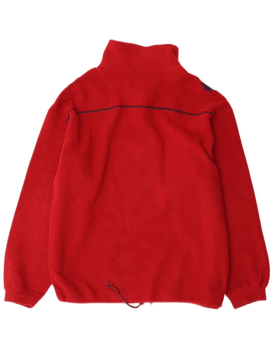 DUBIN Jersey de forro polar con cuello con cremallera y ajuste holgado para hombre Poliéster rojo grande