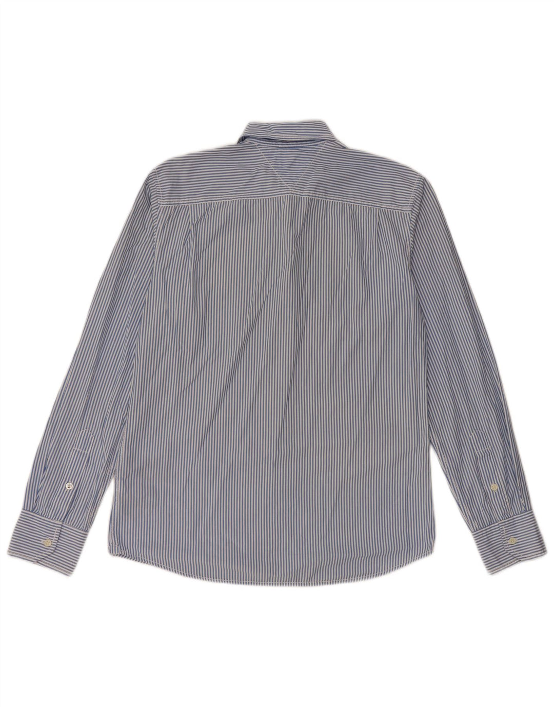 TOMMY HILFIGER Camisa slim fit de algodón a rayas azul medio para hombre