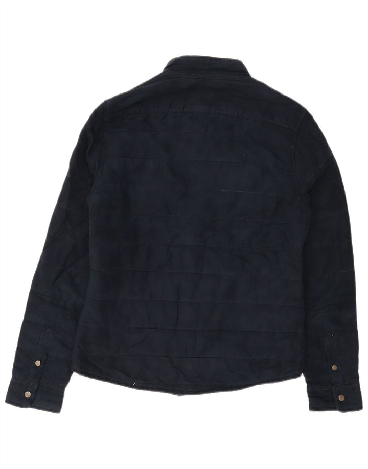 Zara Mens Utility Jacket UK 36 Small Azul Marino Poliéster