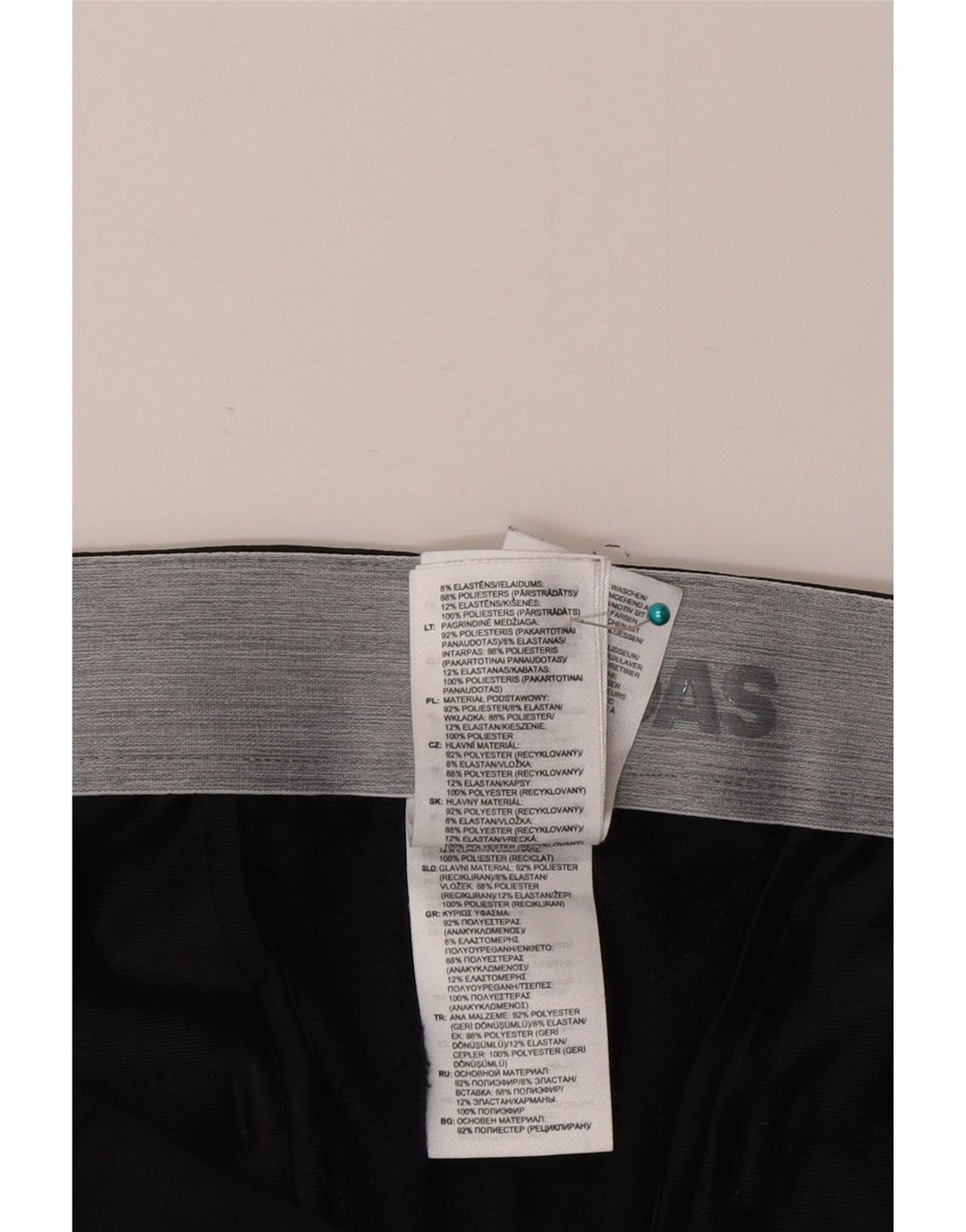 Adidas Pantalones Chinos Slim Para Hombre W34 L32 Poliéster Negro