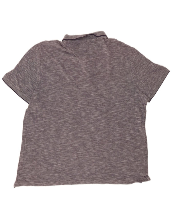 MASSIMO DUTTI Polo Casual Fit Hombre 2XL Azul Marino Moteado