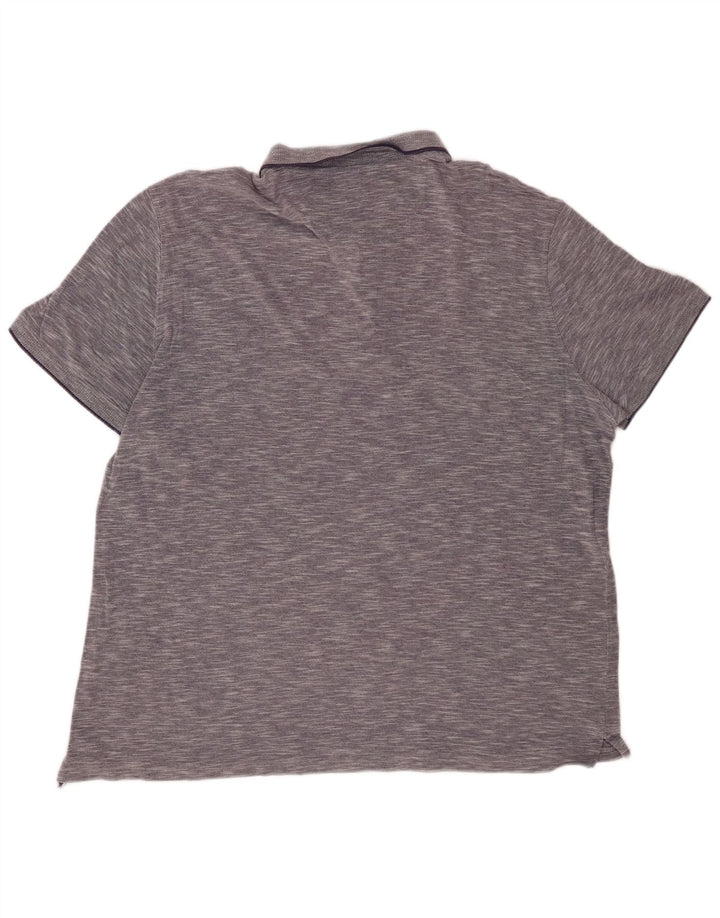 MASSIMO DUTTI Polo Casual Fit Hombre 2XL Azul Marino Moteado