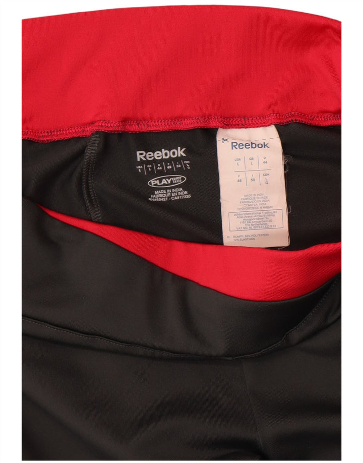 Reebok - Pantalones de chándal para mujer, talla 40, poliéster gris grande
