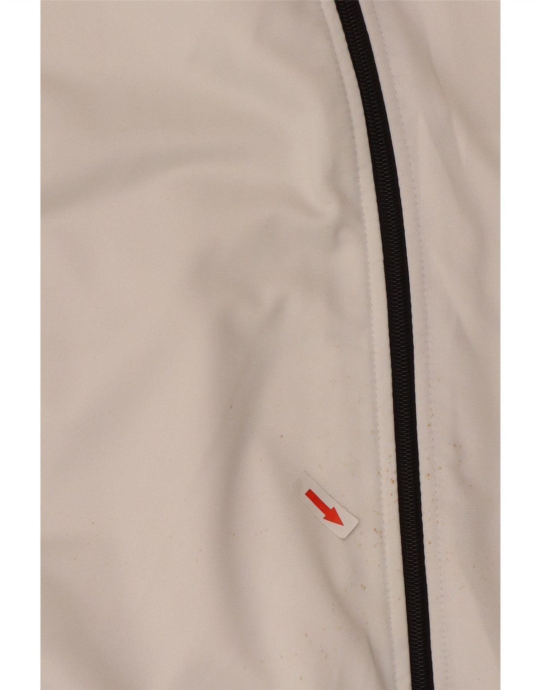 Asics - Chaqueta de chándal gráfica para mujer, talla 40, XL, color blanco