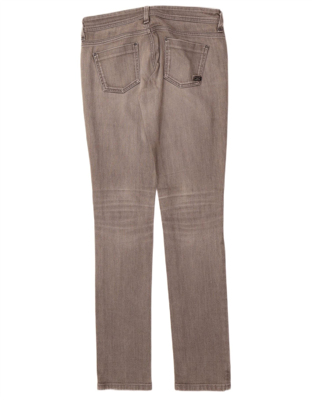 Vaqueros Pitillo Mujer Massimo Dutti W28 L33 Gris Algodón