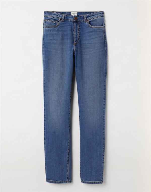 White Stuff Vaqueros rectos para mujer UK 40 Medium W30 L30 Algodón azul