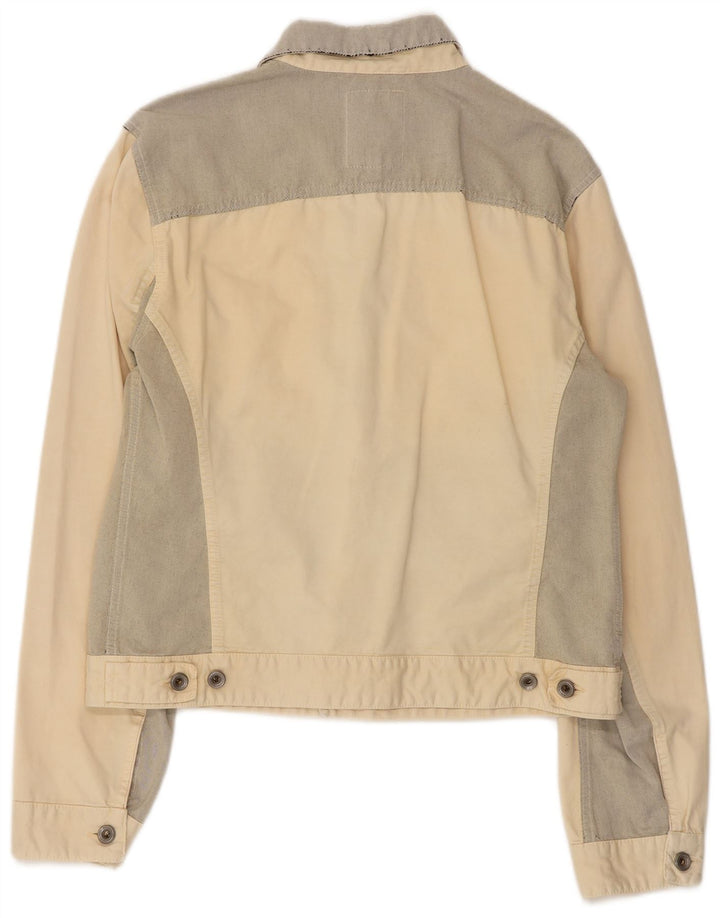 GAS Chaqueta Vaquera para Mujer UK 40 XL Off White Colorblock