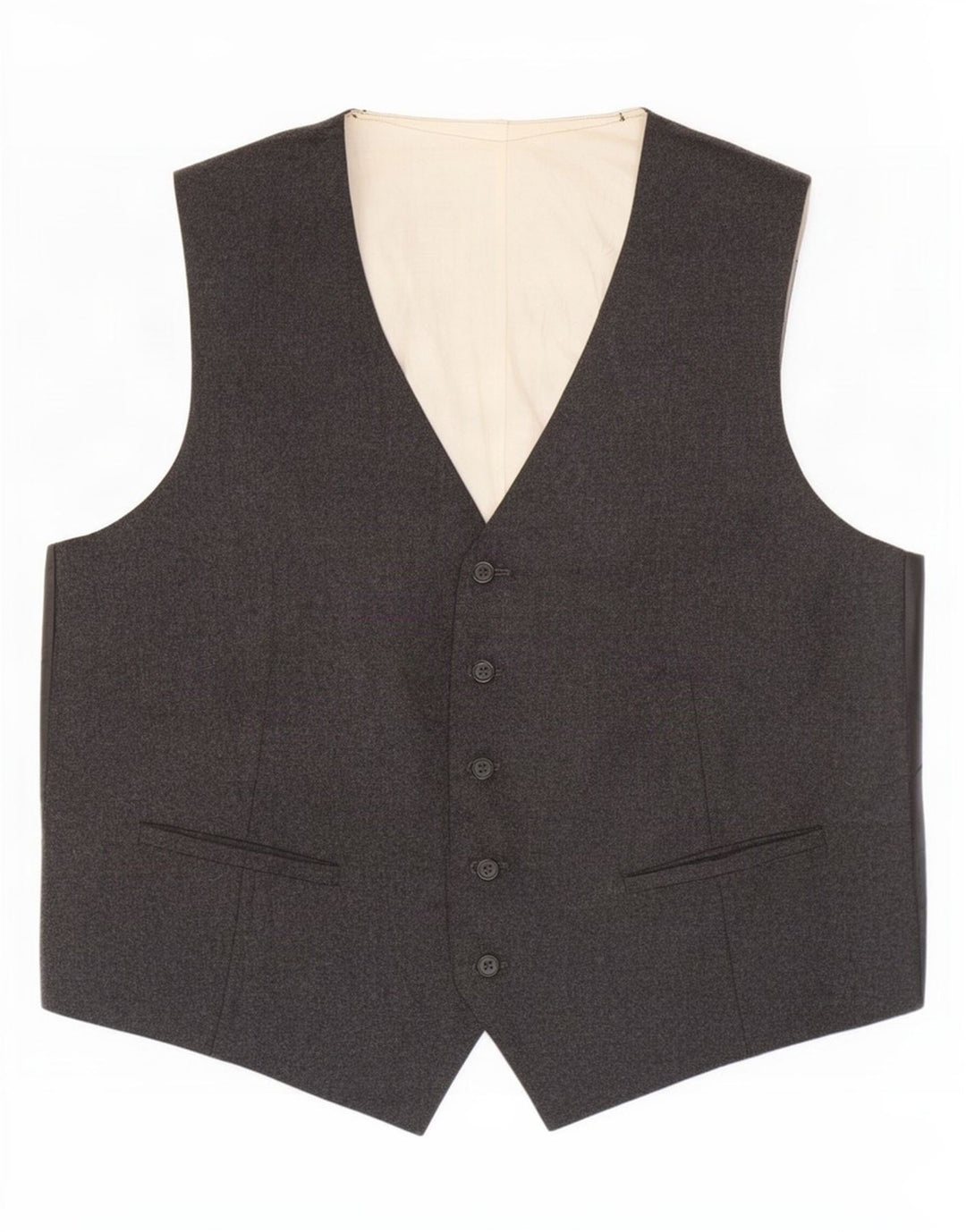 Chaleco vintage para hombre gris medio