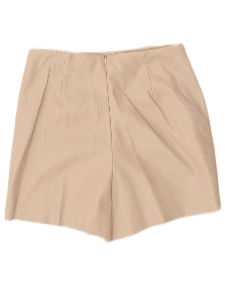 Zara Mujer Falda Pantalón Pequeña W26 Beige