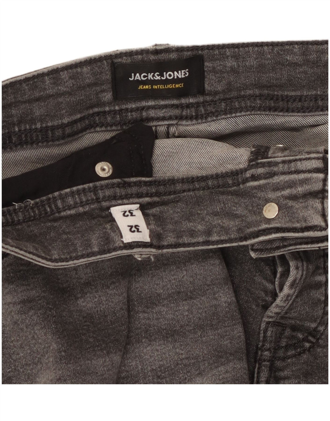 Jack & Jones Vaqueros ajustados para hombre W32 L32 Gris