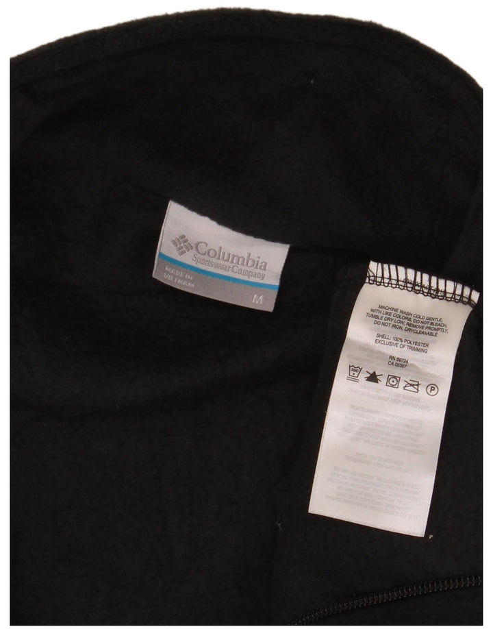 COLUMBIA Chaleco polar para mujer UK 44 Mediano Negro Poliéster