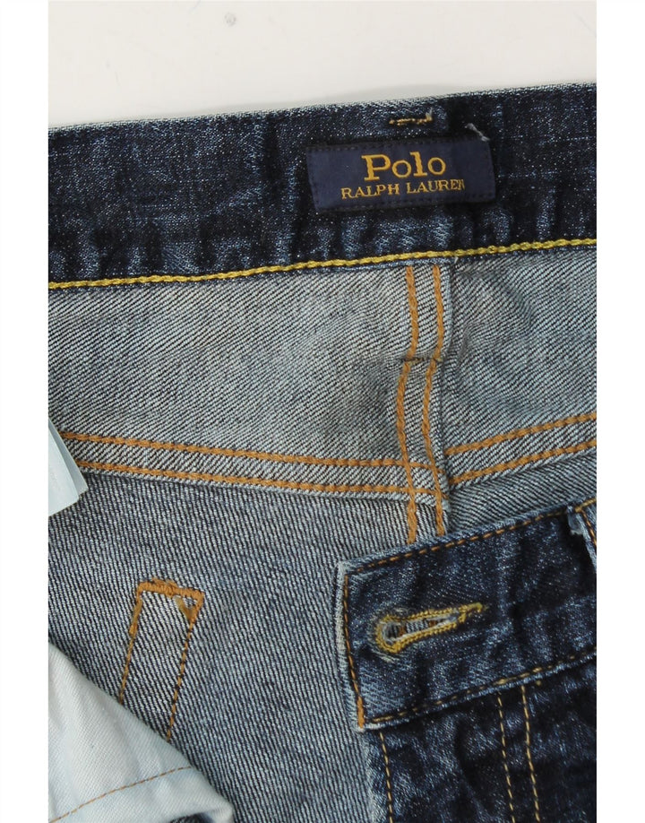 POLO RALPH LAUREN Vaqueros ajustados para hombre W34 L32 Algodón azul