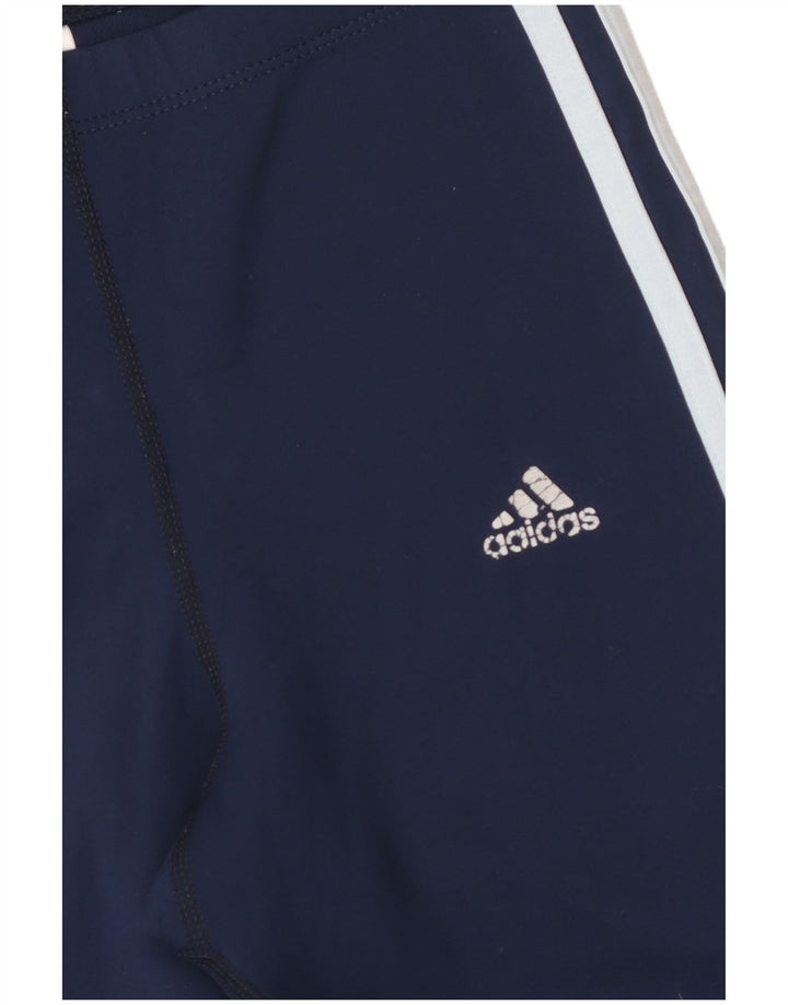 ADIDAS Mujer Climalite Chándal Pantalones UK 10 Pequeño Azul Marino