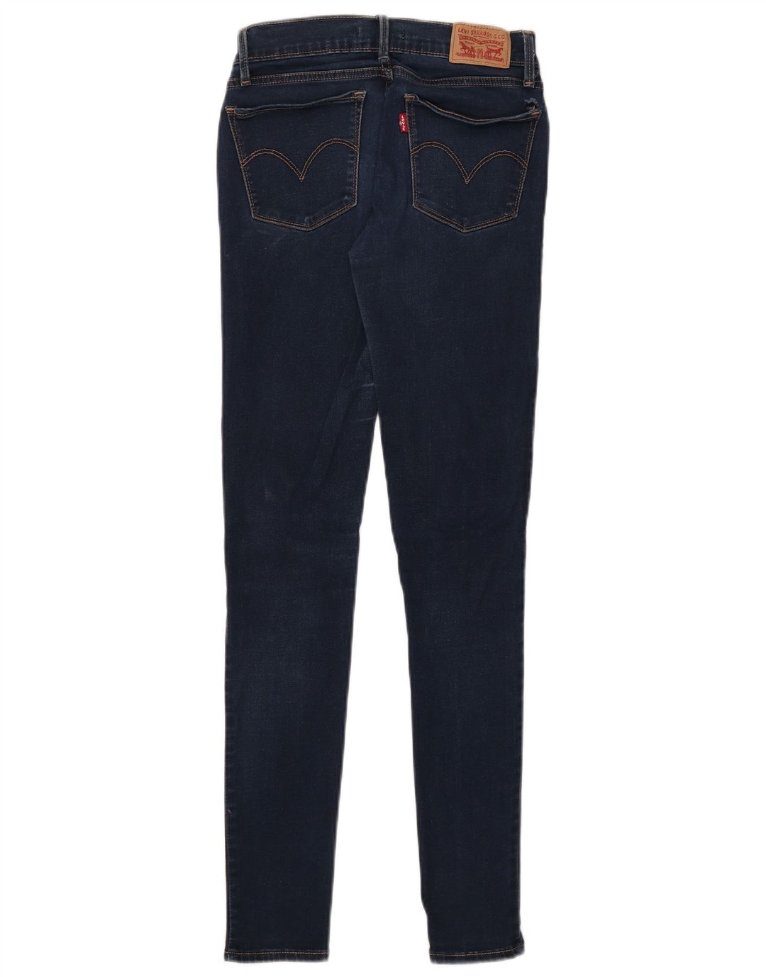 LEVI'S Vaqueros súper ajustados 710 para mujer W26 L30 Poliéster azul marino