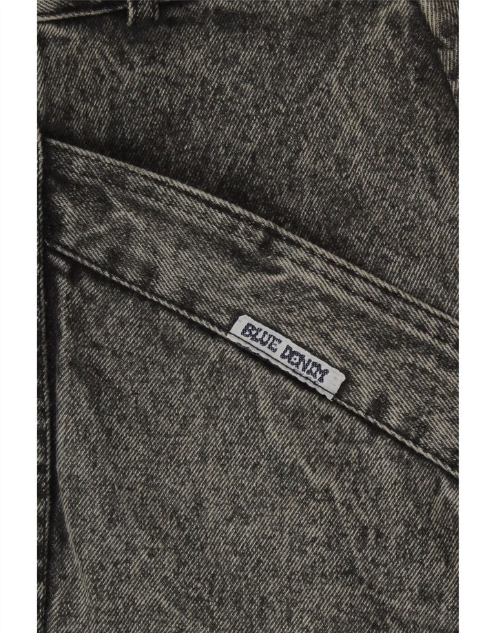 Falda vaquera vintage para mujer W32 gris medio