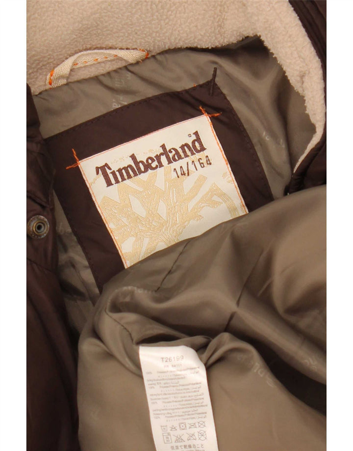 Timberland Chaqueta Acolchada Niño 13-14 Años Marrón Poliéster