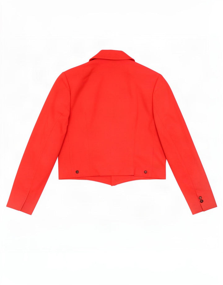 Zara Mujer Bolero Chaqueta UK 6 XS Rojo