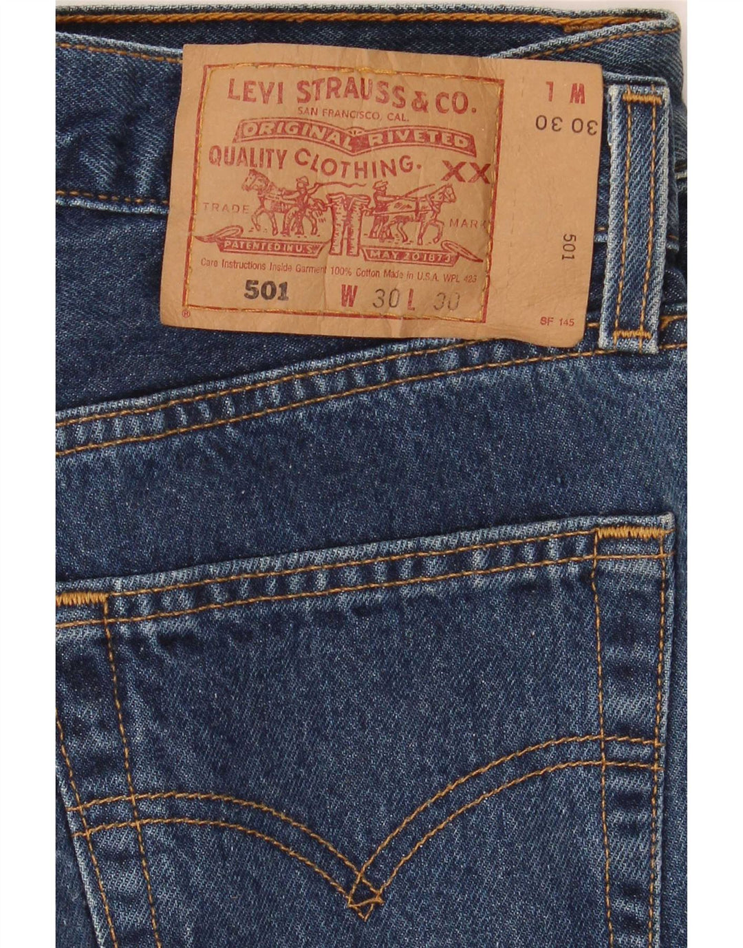 Levi's Hombre 501 Vaqueros Rectos W30 L30 Azul Marino