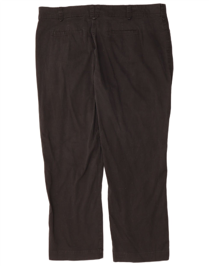 Lee Pantalones casuales rectos para mujer US 24 4XL W48 L30 Algodón negro