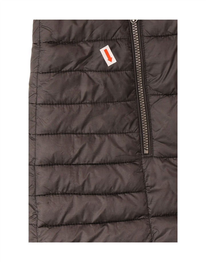 Barbour Chaqueta Acolchada De Tartán Para Mujer Reino Unido 8 Pequeño Negro Sintético Invierno