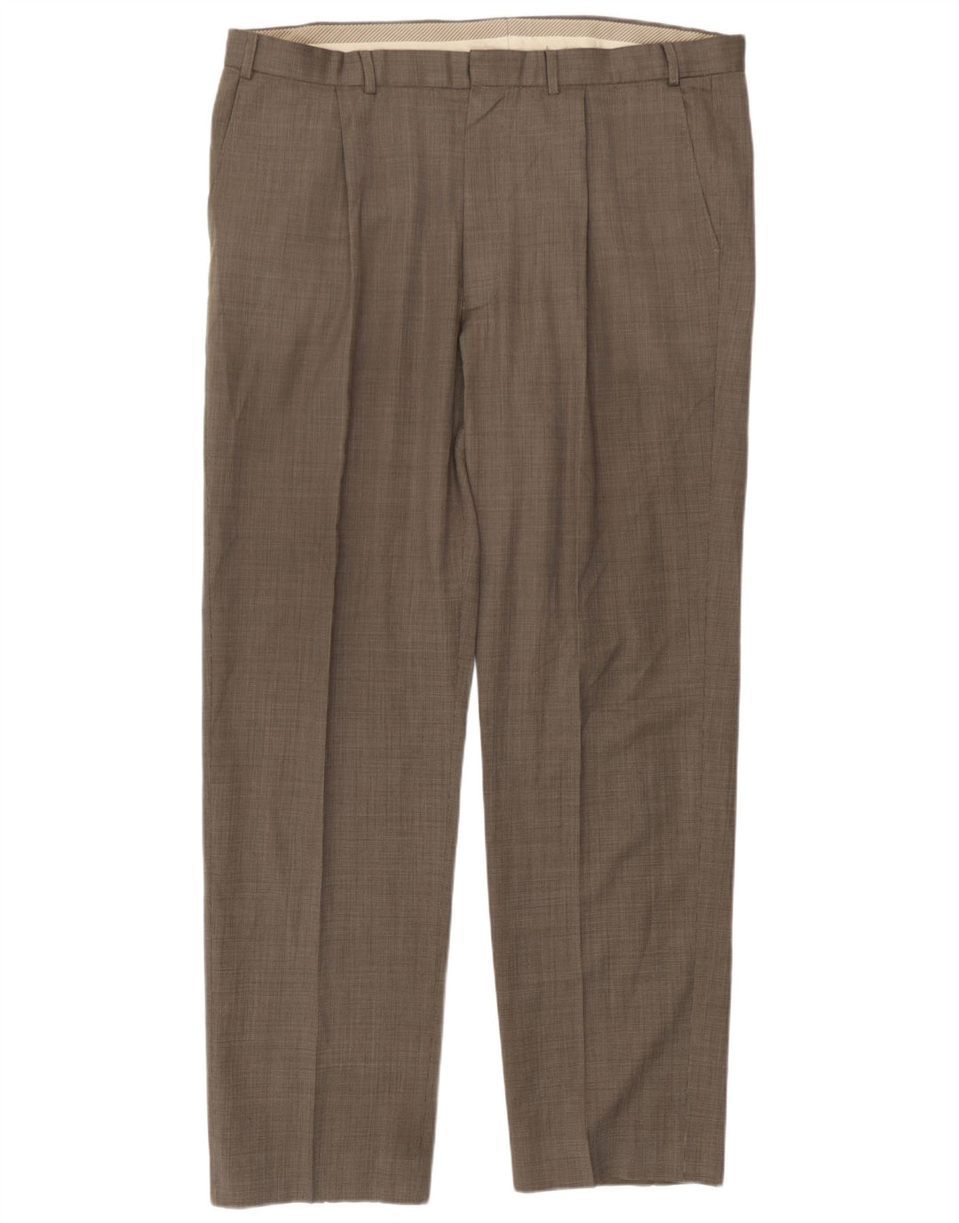 Marks & Spencer Pantalones de traje rectos para hombre W40 L32 Gris