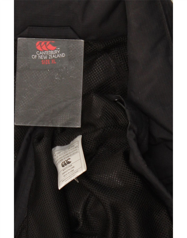 CANTERBURY Chaqueta impermeable tipo jersey para hombre UK 42 XL Nylon negro