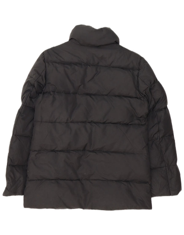 Zara Mujer Chaqueta Acolchada UK 44 Mediana Poliamida Negra