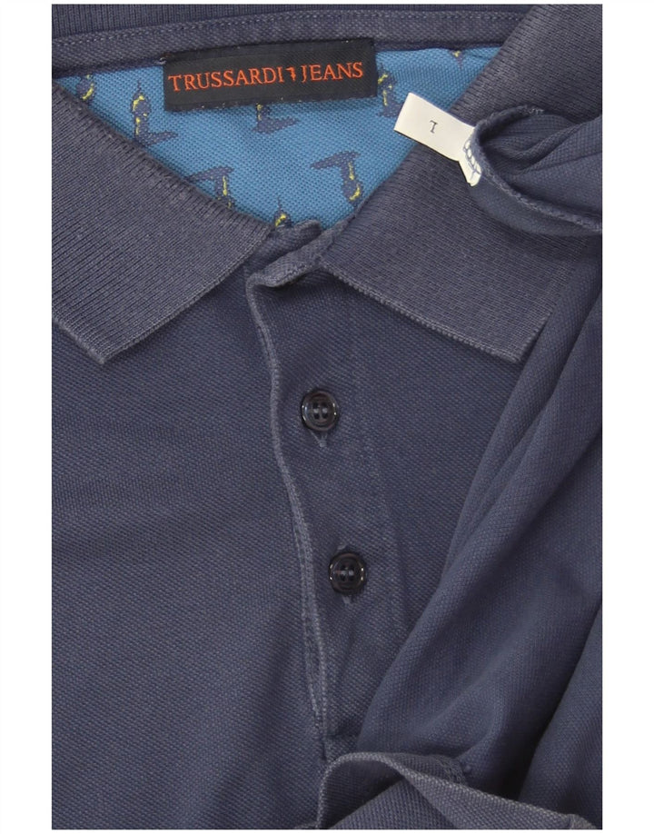 Polo Trussardi Jeans Hombre Large Azul Marino