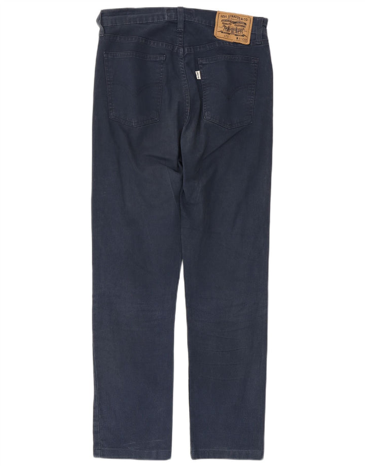 LEVI'S Vaqueros Rectos Mujer W31 L27 Azul Marino Algodón
