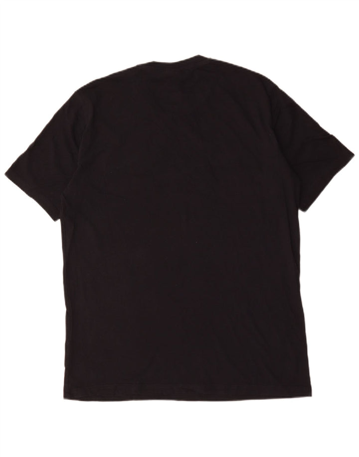 Champion Camiseta gráfica para hombre Top Medium Black Cotton