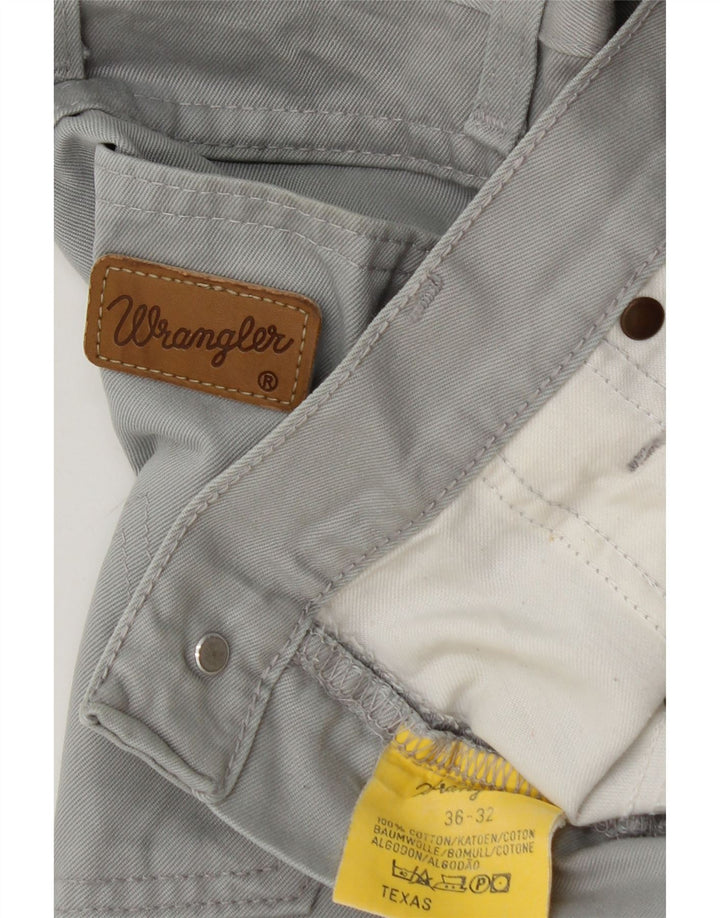 WRANGLER Vaqueros rectos Texas para hombre W36 L26 algodón gris