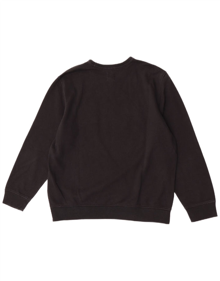 Gap Hombre Sudadera Gráfica Jumper XL Algodón Negro