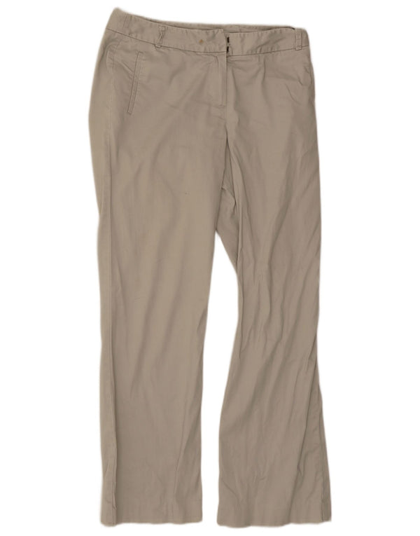 Marks & Spencer Pantalones Casuales Rectos para Mujer UK 12 Medium W30 L30 Beige