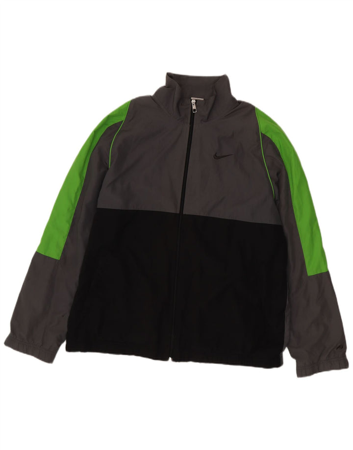 Nike - Chaqueta de chándal para hombre, talla grande, color gris, poliéster