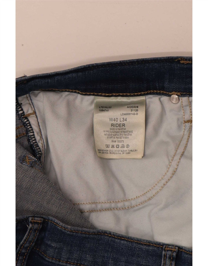 Vaqueros Lee Rider Slim para hombre W40 L31 Algodón azul