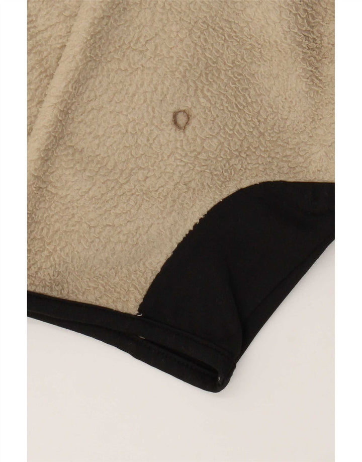 Fila Chaqueta polar para hombre UK 36 Small Beige Colorblock Poliéster