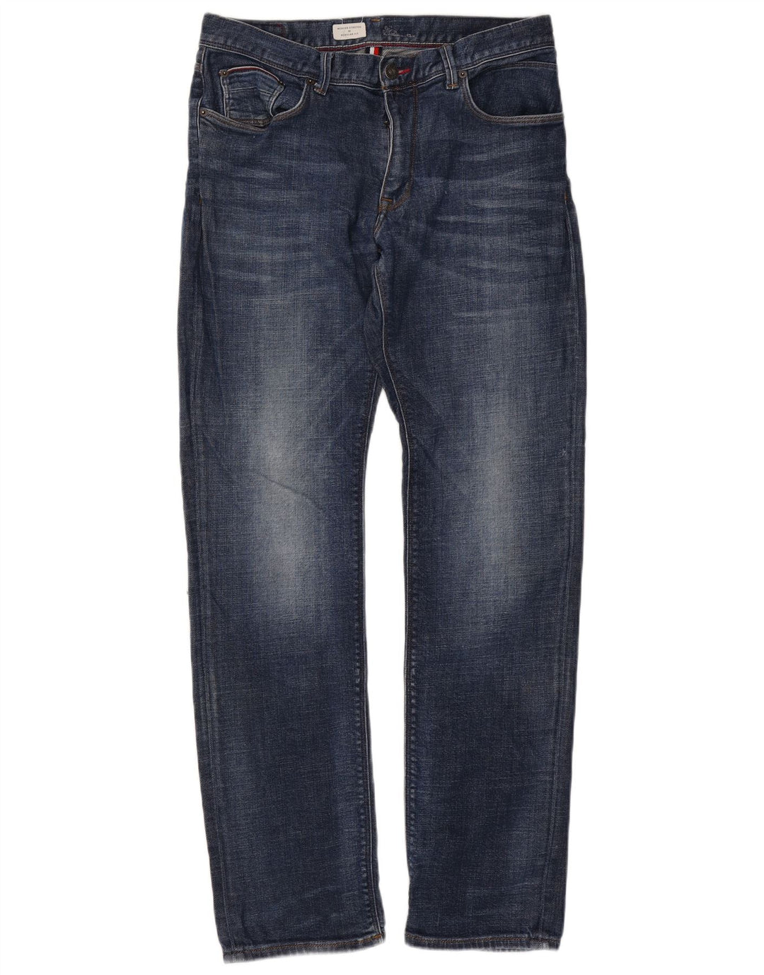 TOMMY HILFIGER Vaqueros rectos Mercer de corte regular para hombre W34 L33 Algodón azul