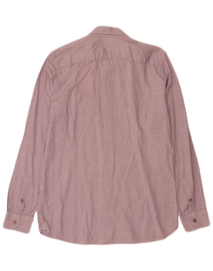 Ted Baker Camisa para hombre Talla 3 Algodón rosa mediano
