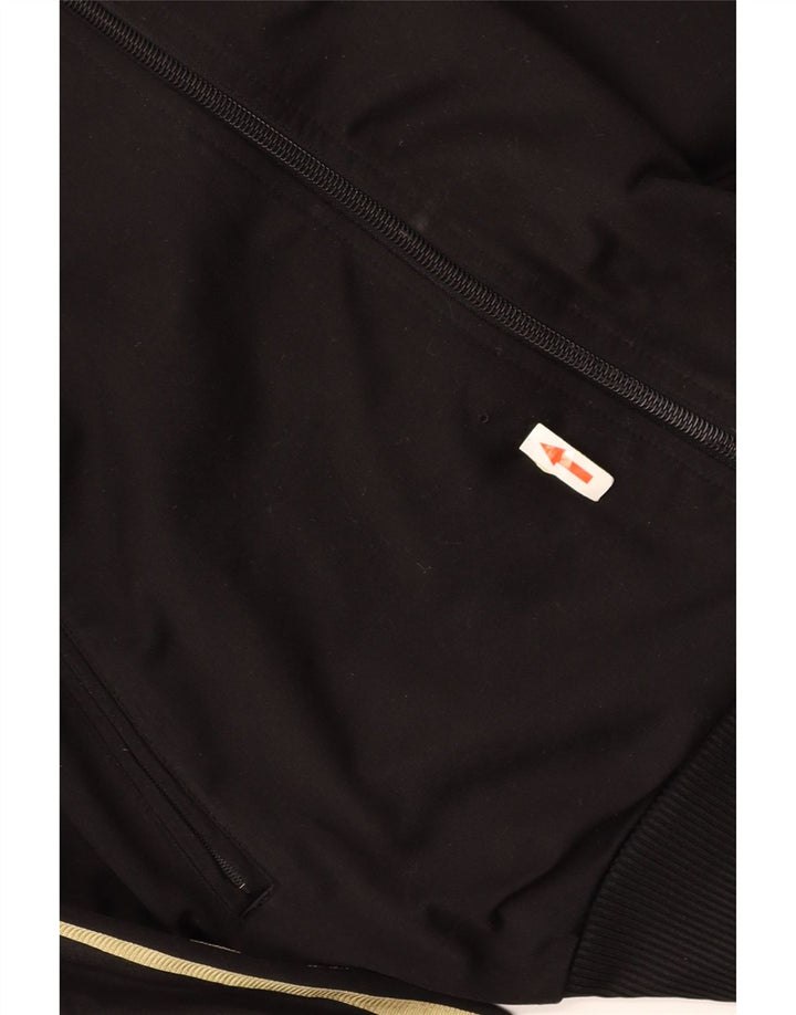 ADIDAS Hombre Chándal Top Chaqueta Pequeña Poliéster Negro