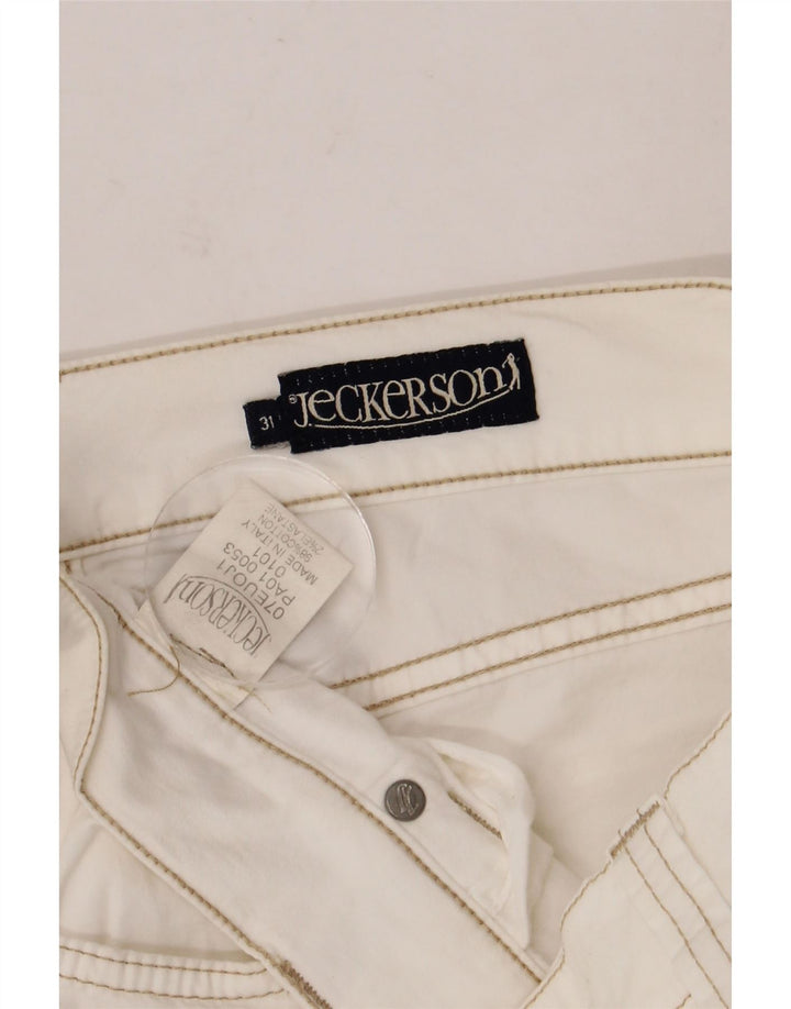 JECKERSON Vaqueros ajustados para mujer W31 L34 Algodón blanco