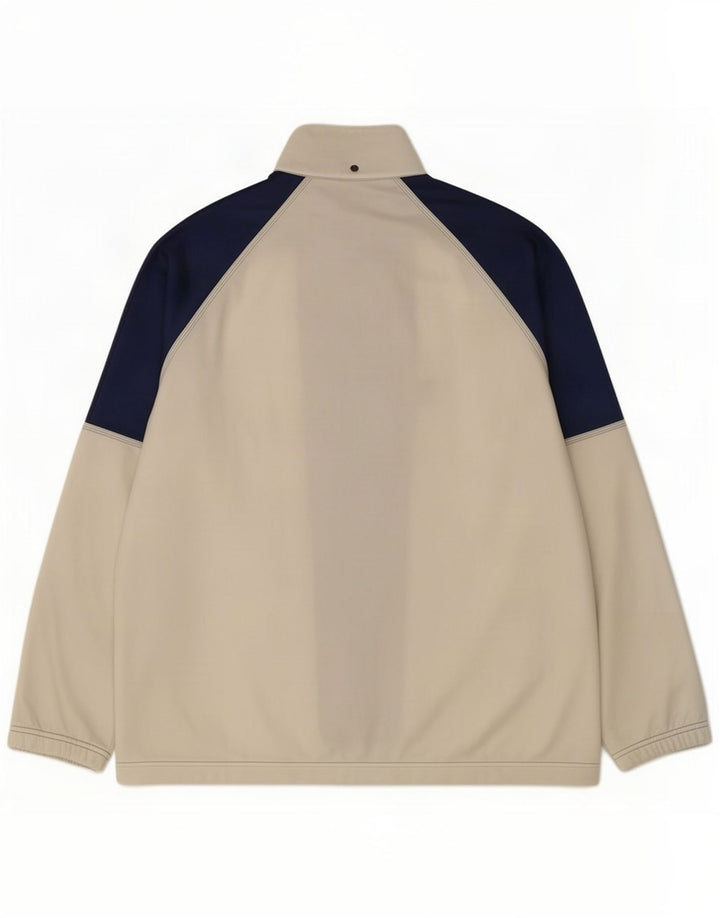 Asics Hombre Graphic Chándal Top Jacket XL Blanco Colorblock