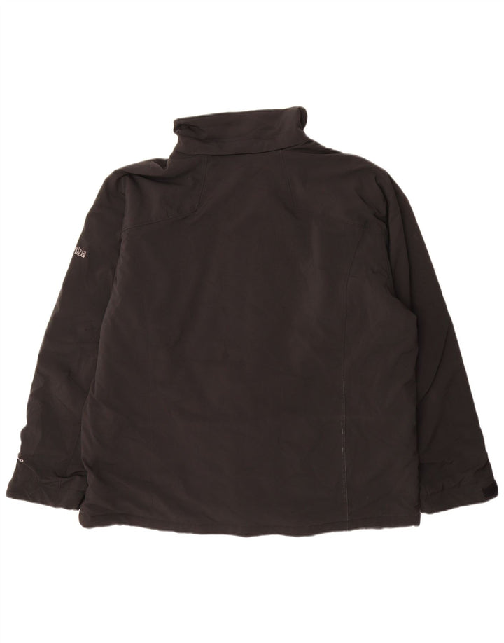 Columbia Chaqueta cortavientos para hombre UK 42 XL Poliéster negro